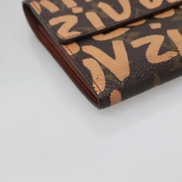 LOUIS VUITTON Graffiti Porte Monnaie Credit Wallet Orange M92190 LV Auth 140515 - Picture 3 of 15